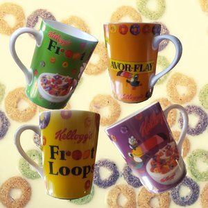 Kellogs Retro Cereal Coffee Cups - Set of 4 - Fruit Loops